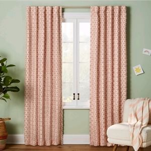 Blackout Clipped Dotted Panel Pink